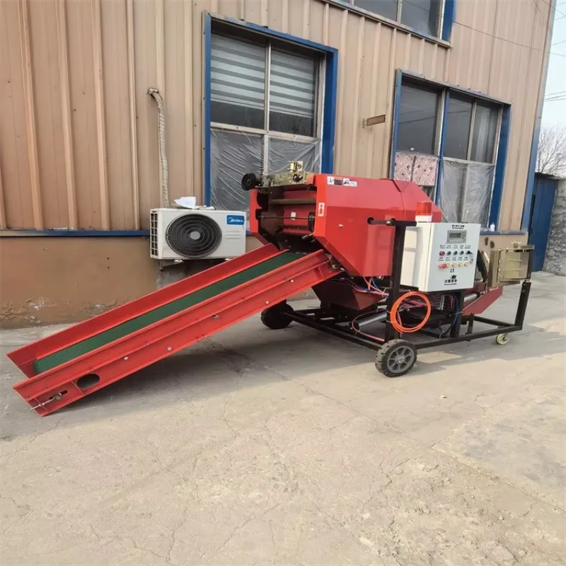 Silage Baler Machine diesel Engine Silage Bailing Papers hay Baling Equipment Corn Silage Baler Machine