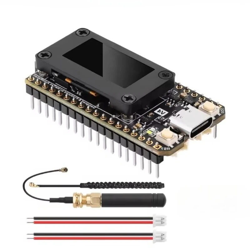 

Плата разработки Heltec V4 WiFi LoRa 32 ESP32-S3 SX1262 28dBm с 16 МБ Flash, 2 МБ PSRAM и 0.96-дюймовым OLED-дисплеем для проектов IoT Mesh Gateway