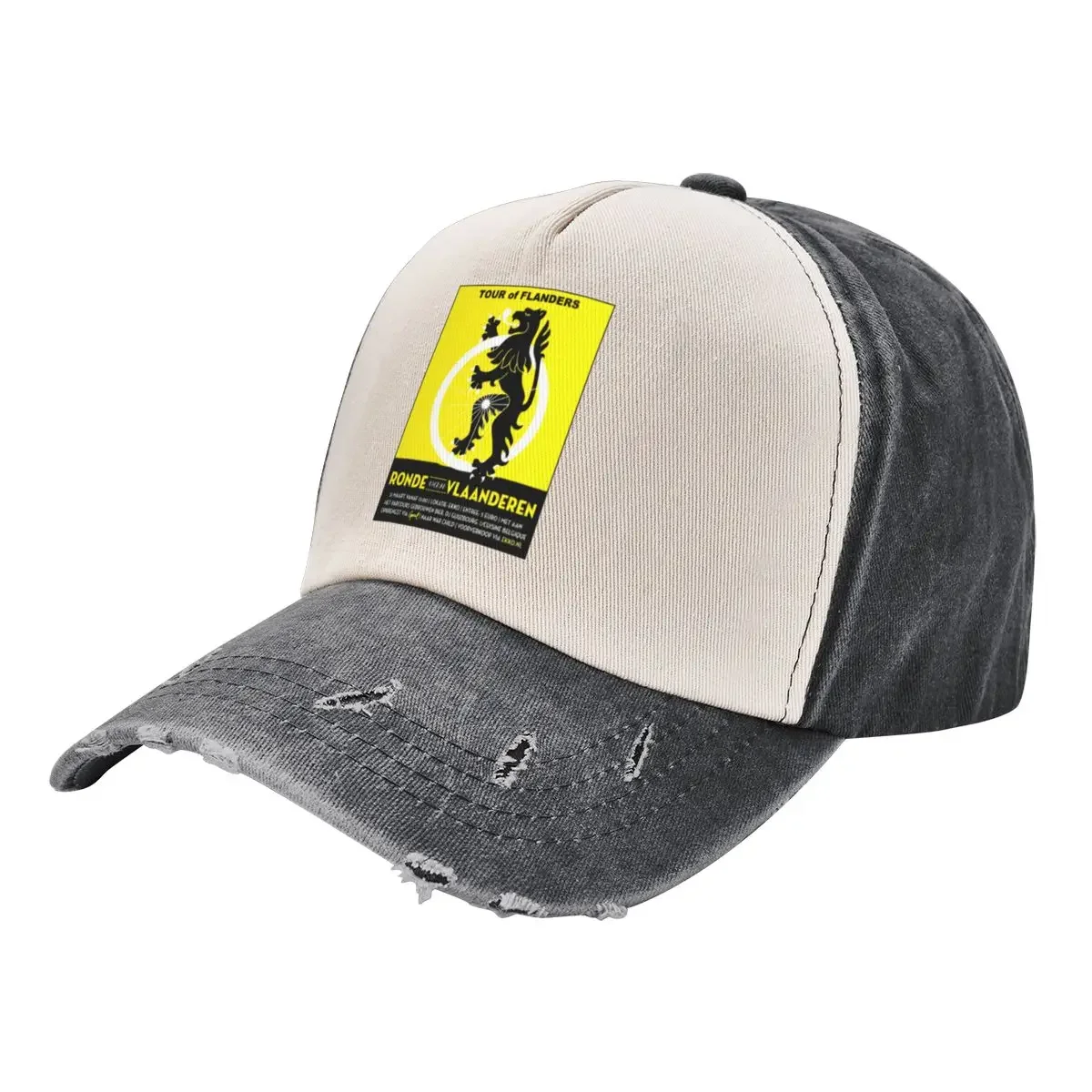 TOUR of FLANDERS : Vintage Bicycle Racing Advertising Print Baseball Cap Anime Hat Snapback Cap Men's Hats Women's