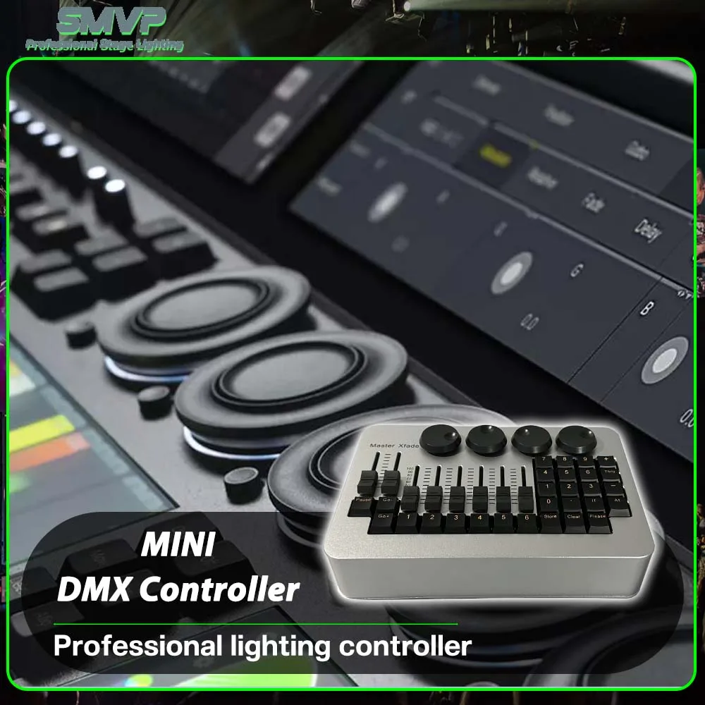 

New MINI DMX Controller DMX512 Stage Lighting Controller For DJ Disco Club Party Wedding Concert Show