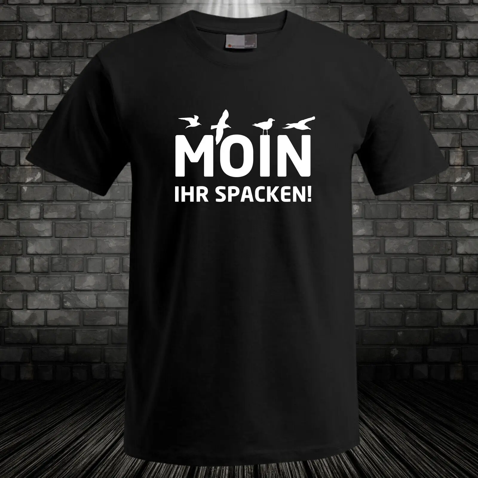 Moin Your Packed Shirt T-Shirt Black Nordic Fun Shirt Plus Sizes 6XL-8XL