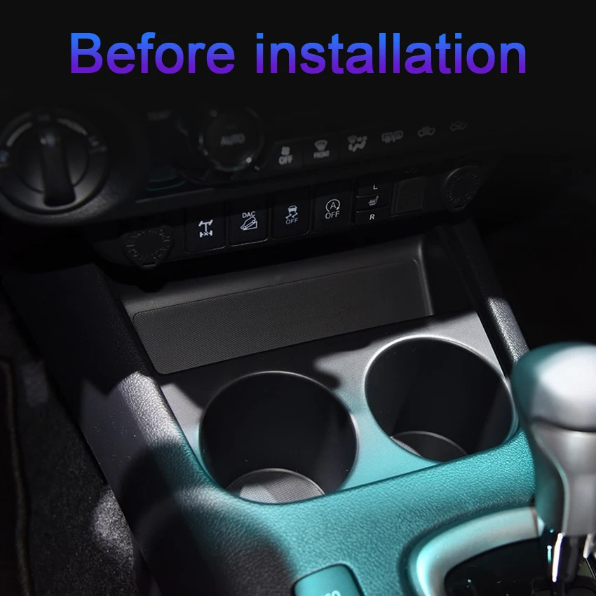 Car QI Wireless Charger For Toyota HILUX 2016~2018 2019 2020 2021 2022 wireless phone charger charging phone holder accessories