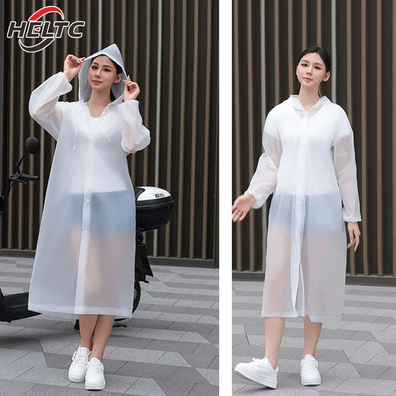 Raincoat Long All-in-one Full-body Protection Rainstorm Transparent Adult And Children Travel Outdoor Thickened Poncho