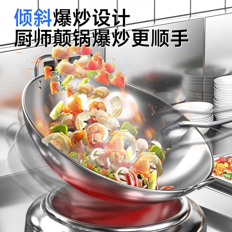 Commercial induction cooker 15kw high-power small frying stove Hotel canteen single and double head electromagnetic stove Concav