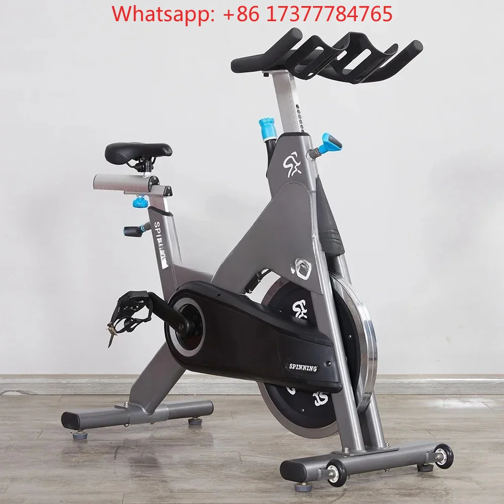 Bicicleta de Spinning Profesional para Ejercicio en Interiores, con Resistencia Magnética, Modelo Gym Master, Color Blanco y Verde