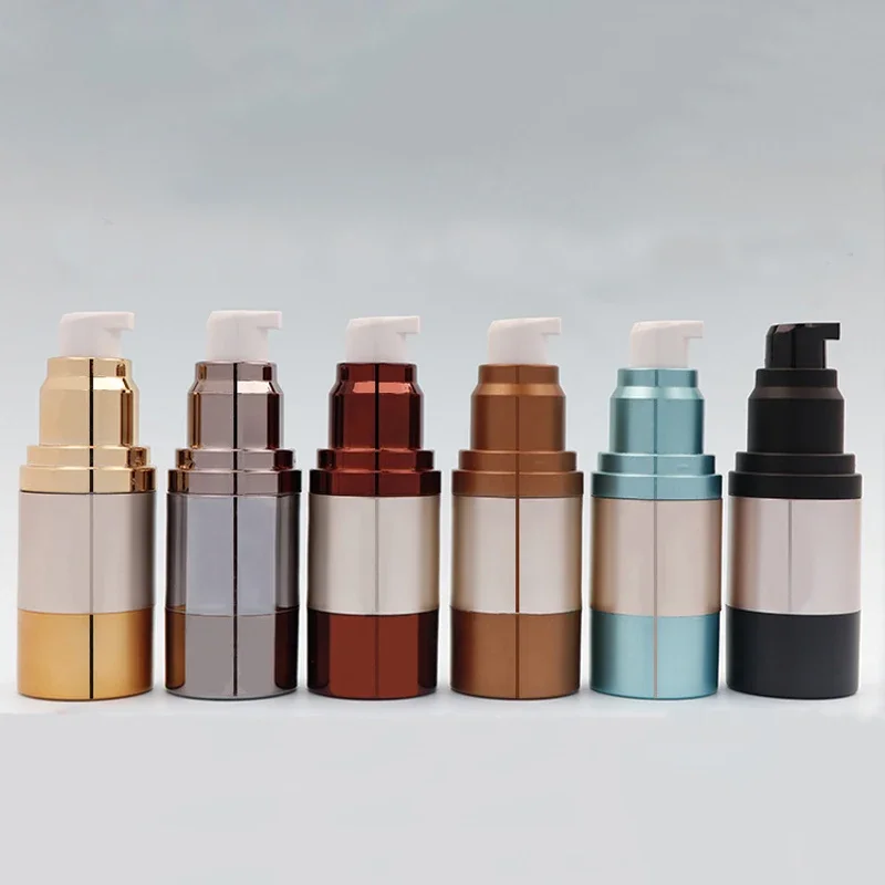 1 stücke 15 ML Airless Vakuum Flasche Leere Airless Kosmetik Leere Pumpe Flasche Pumpe Kunststoff Verarbeitung Bequeme Reise Flasche