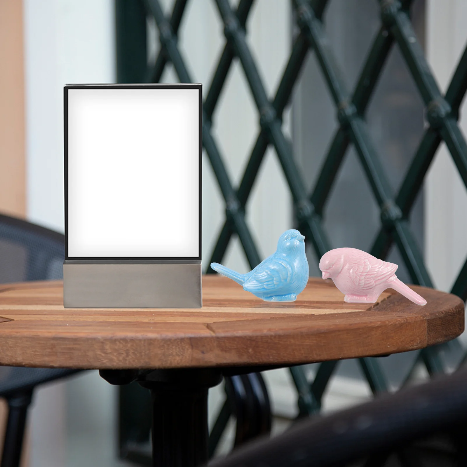 

2 PCS Bird Decoration Delicate Little Birds Ornament Creative Ceramic Adornment