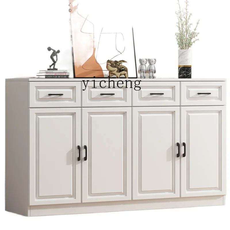 XC Modern Simple Home Tea Cabinet Kitchen Storage Cabinet Living Room Wine Cabinet Stone Plate