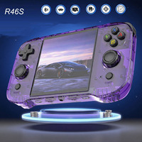 R46S Retro Handheld Game Console RK3566 Linux System 64/128G 4.0inch IPS Screen Two-player WIFI Online Game Console Retro Game