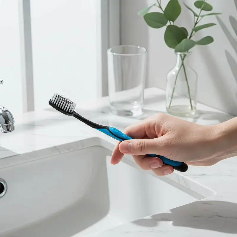 Soft Bristle Toothbrush 5/10Pcs Small Round Head Individually Wrapped for Adult Daily Oral Care Travel Use
