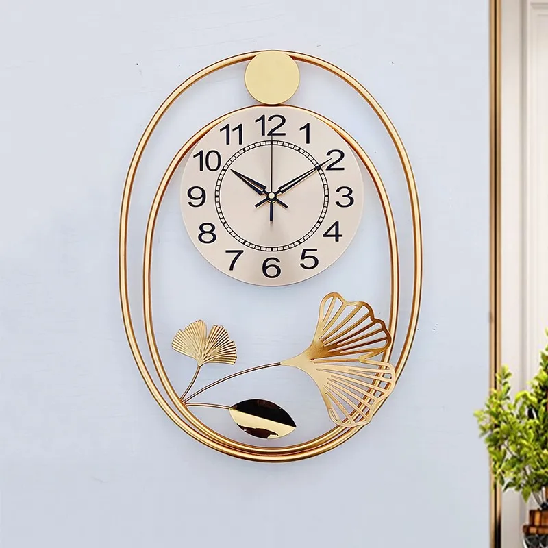 Silent Design Clock Wall Nordic Fashion Aesthetic Interior Modern Luxury Wall Watch Creativec Living Room Horloge Wall Decor