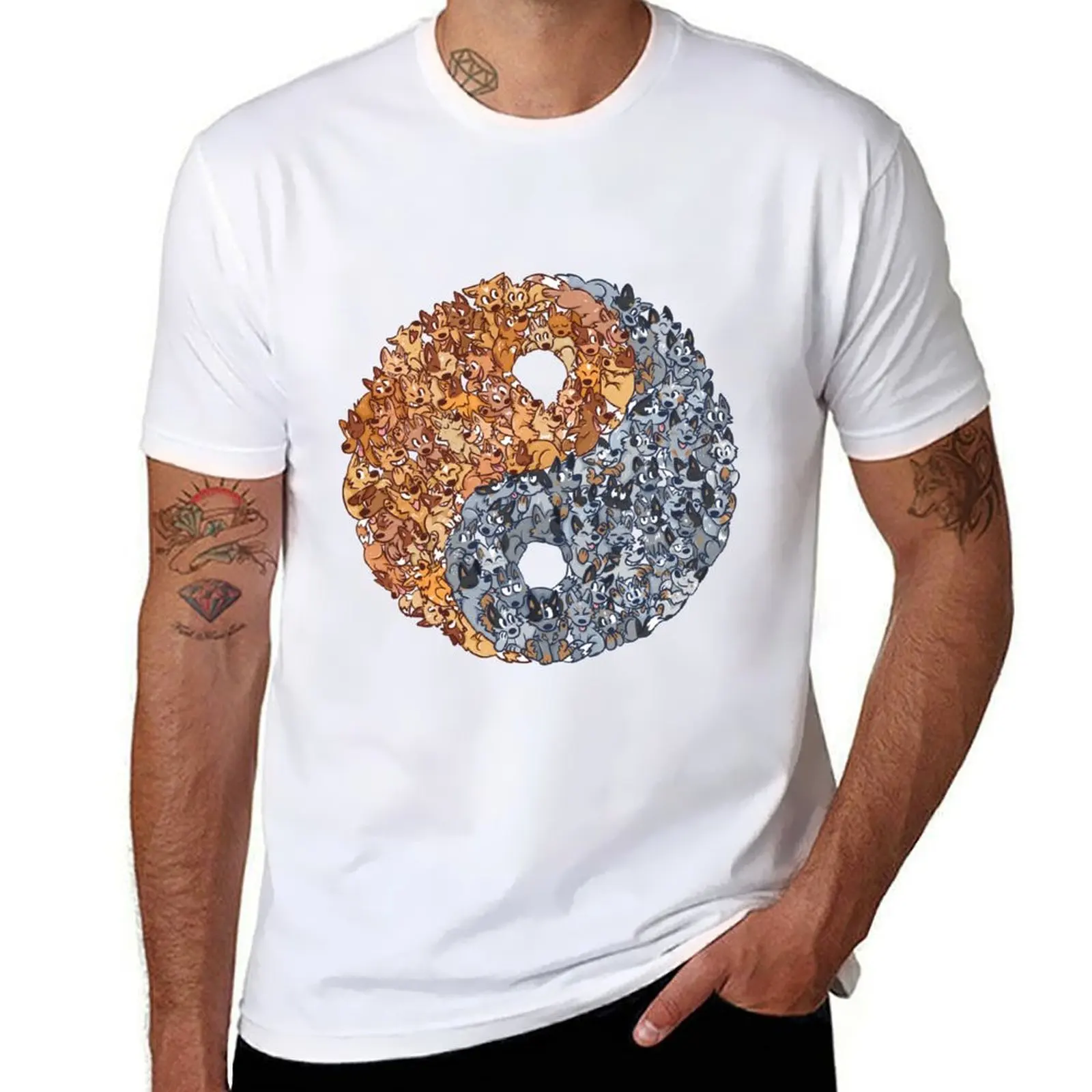 

Red heeler Blue heeler balance T-Shirt t shirts designer man tshirt T-Shirt