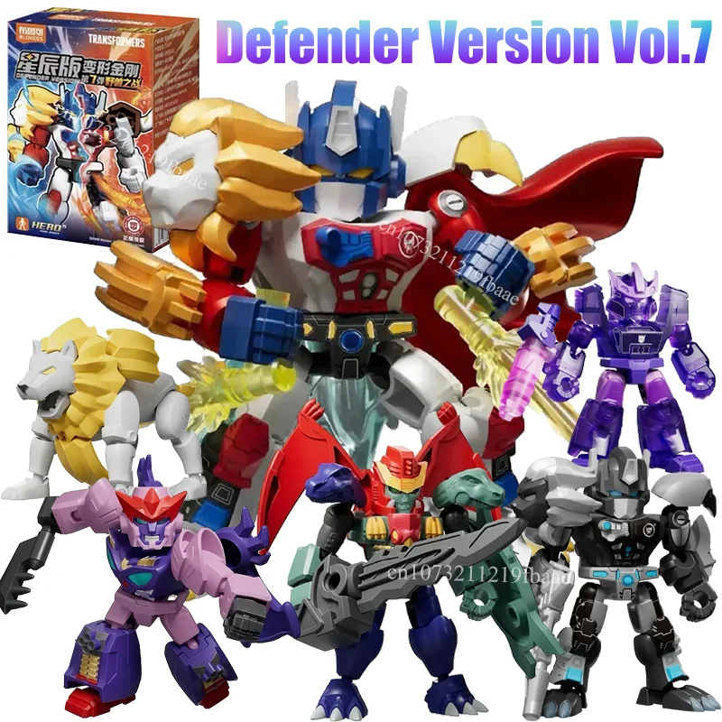 Genuine Blokees Transformers Blind Box Action Figure Toys Assembly Model Kit Defender Version Vol.7 Mystery Box Gifts