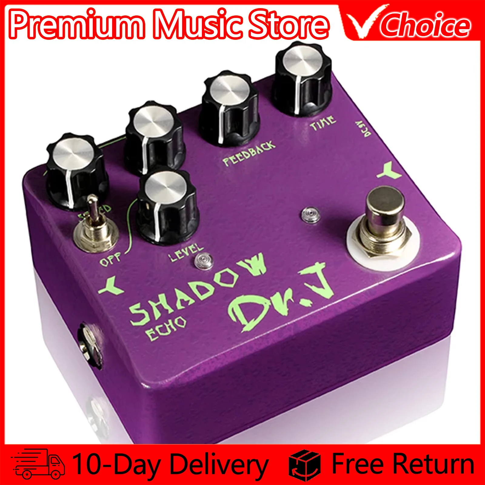 JOYO Electric Guitar Pedal D54 SHADOW Echo Effect Pedal Slap Back Delay Deep Echo True Bypass Pedal Electric Guitar Accessories