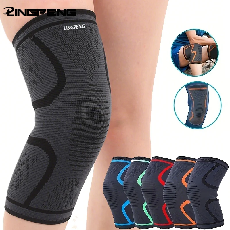 1/2PCS Fitness Laufen Radfahren Knie Unterstützung Hosenträger Elastische Nylon Sport Kompression Knie Pad Hülse für Basketball Volleyball