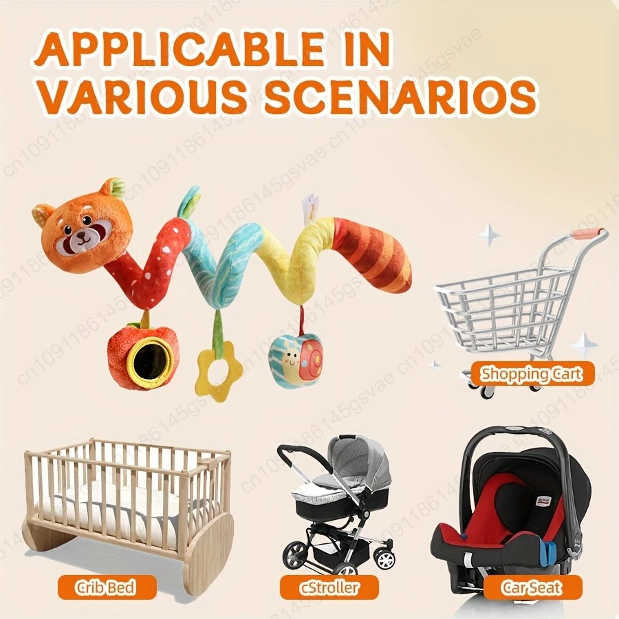 Lit coloré pour bébé enveloppé autour du lit suspendu, siège de sécurité, jouets confortables dans la voiture, poupée confortable pour poussette de bébé