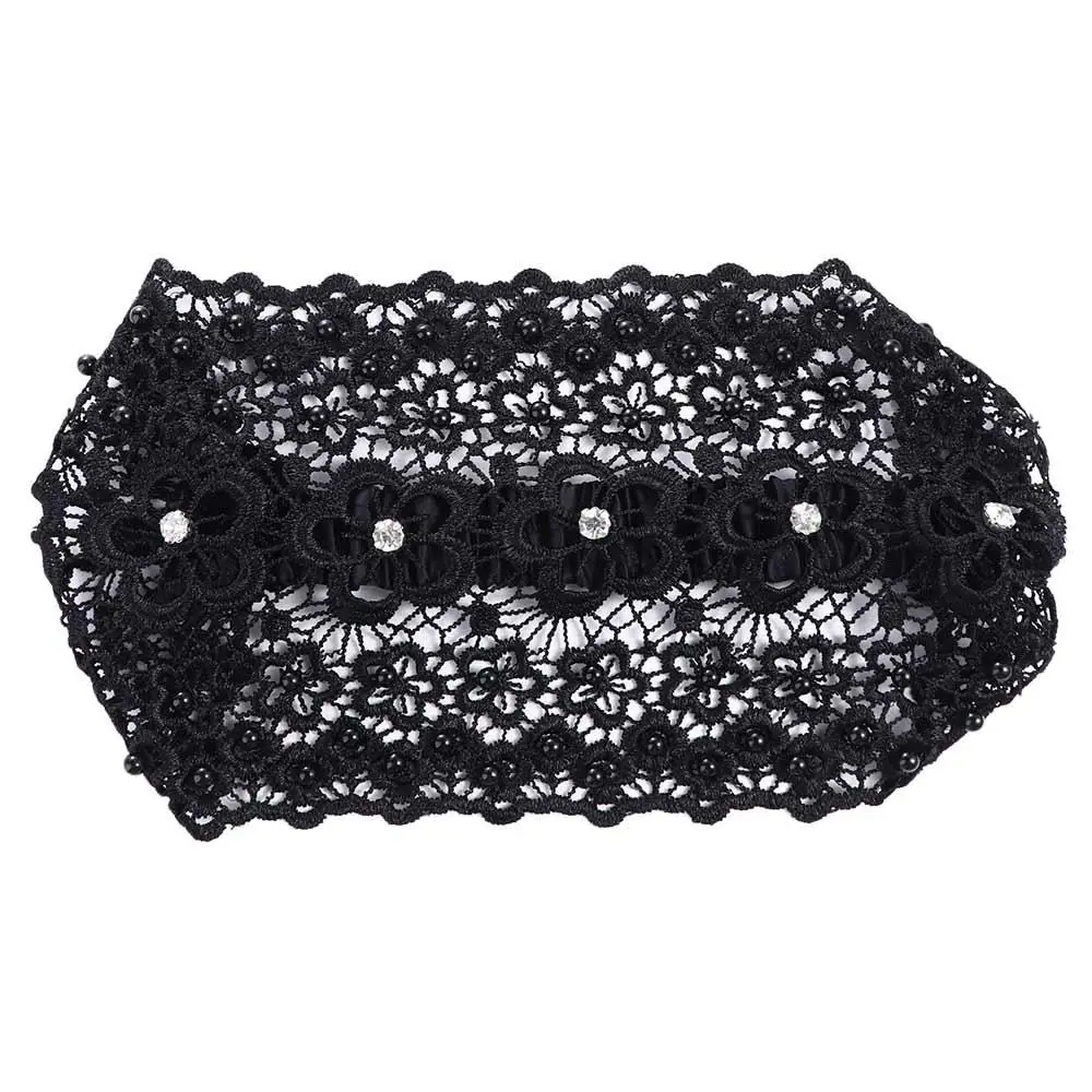 For Women Flower Pearl Wide Side For Girls Wash Face Hair Accessories Lace Hair Hoop Women Hairband Korean Style Headband