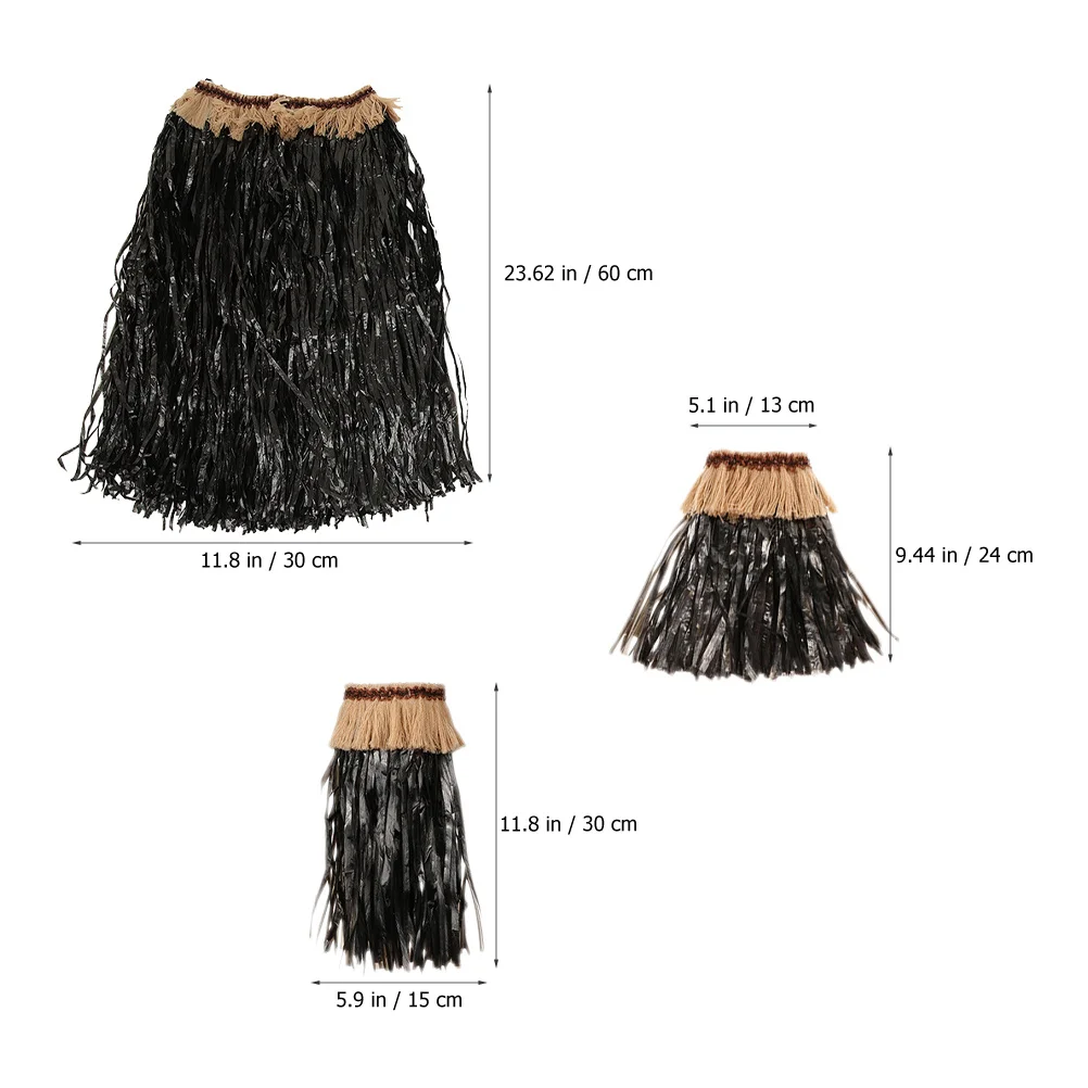 

1 Set Hula Skirts For Women Hawaiian Grass Skirts Tropical Party Costume Decorative Skirt Luau Dance Outfit Summer Beach Event