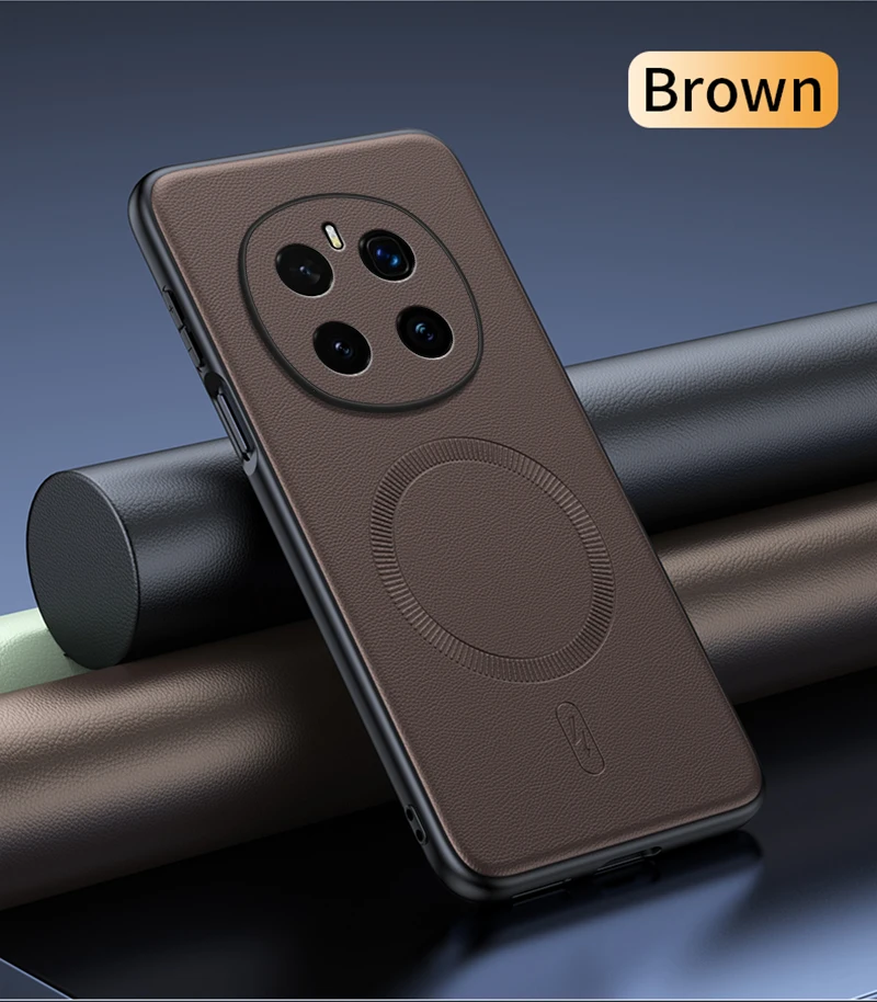 Per Honor Magic 7 Pro Custodia protettiva in pelle magnetica per Honor Magic 7 Pro Anti-impronte antiscivolo PC + TPU