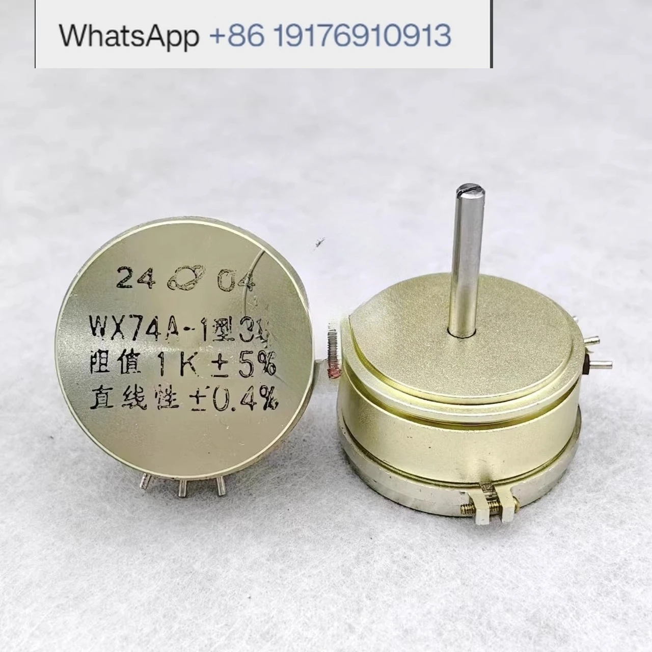 Global WX74A-1 3W 3W 1K 2K2 4K7 5K 10K 22K Single turn wire wound potentiometer