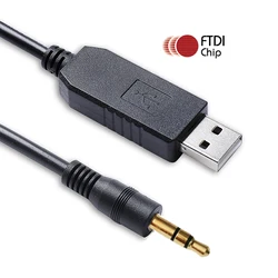 FTDI FT232RL USB Uart TTL 3.3V 5V-3.5mm 오디오 플러그 어댑터 컨버터 케이블 호환 TTL-232R-5V-AJ TTL-232R-3V3-AJ