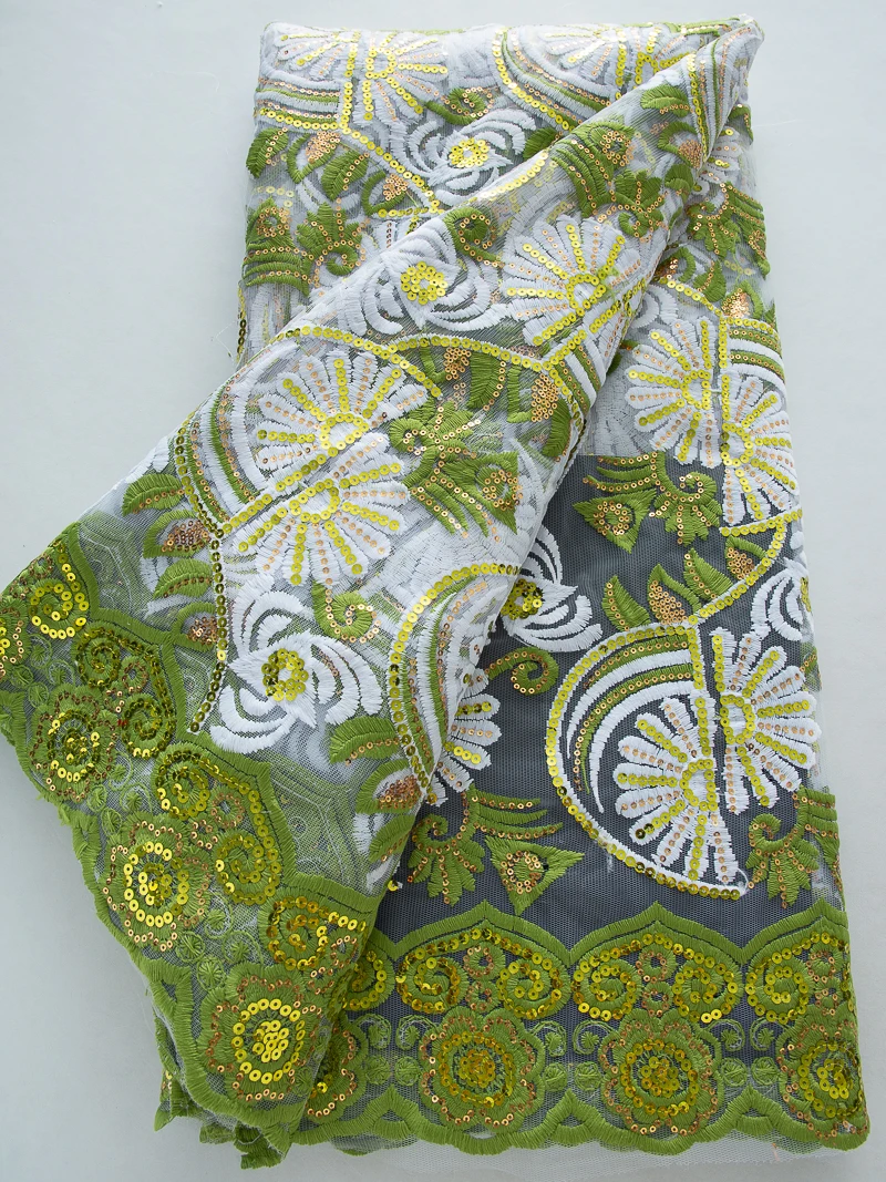 

Оптовая продажа, нигерийская кружевная вышивка с блестками, ткань 2022, африканская сетчатая кружевная ткань с блестками, французское сетчатое кружево для свадебного платья