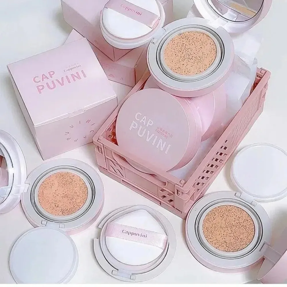 Cojín de aire corrector natural, cojín iluminador de larga duración, crema BB, Control de aceite, base líquida resistente al agua, Maquillaje facial