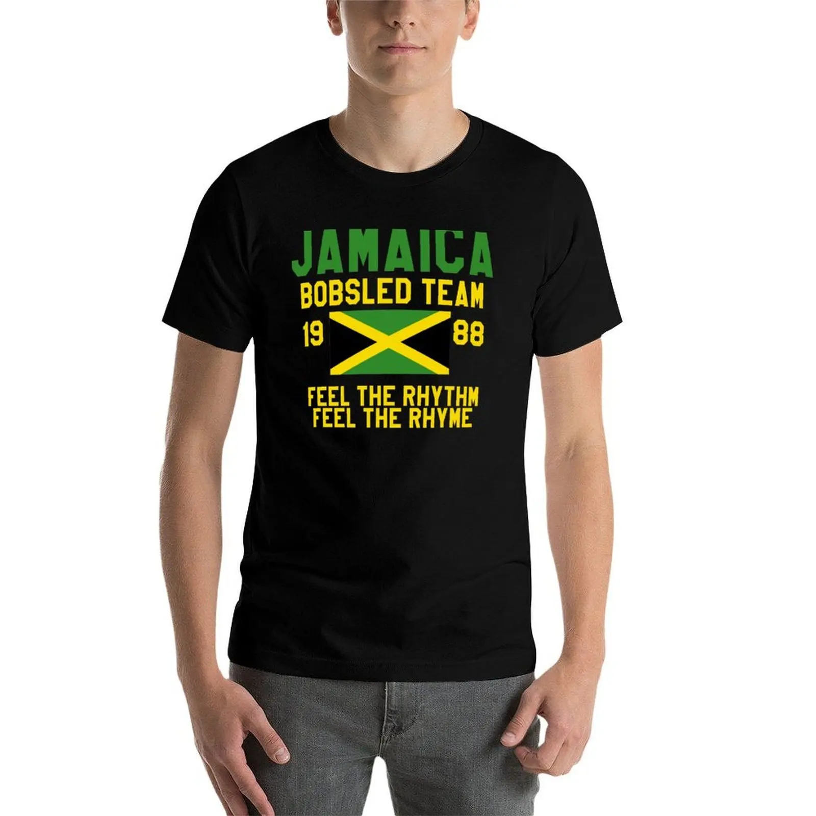 Jamaica Bobsled Team T-Shirt t shirt man plain t shirts for man pack white man t shirt summer