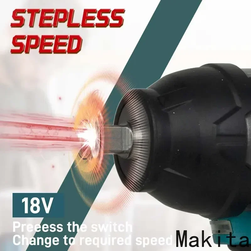

Ударный гайковерт Makita 18V с зарядкой, бесщеточный, литиевый, с высоким крутящим моментом, модель DTW700