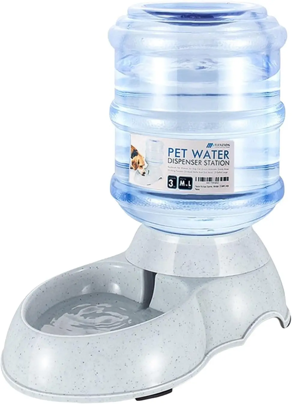 

Automatic Gravity Pet Water Dispenser for Dogs and Cats, 3 Gallon Self-Refilling Water Bowl with Non-Skid Base