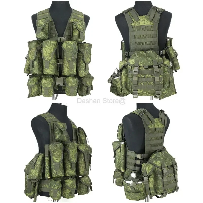 6SH117 Tactical Vest EMR Combat Equipment Uniform New Style Outdoor MOLLE Bags ACU Camouflage Full Sets Tactical Vests