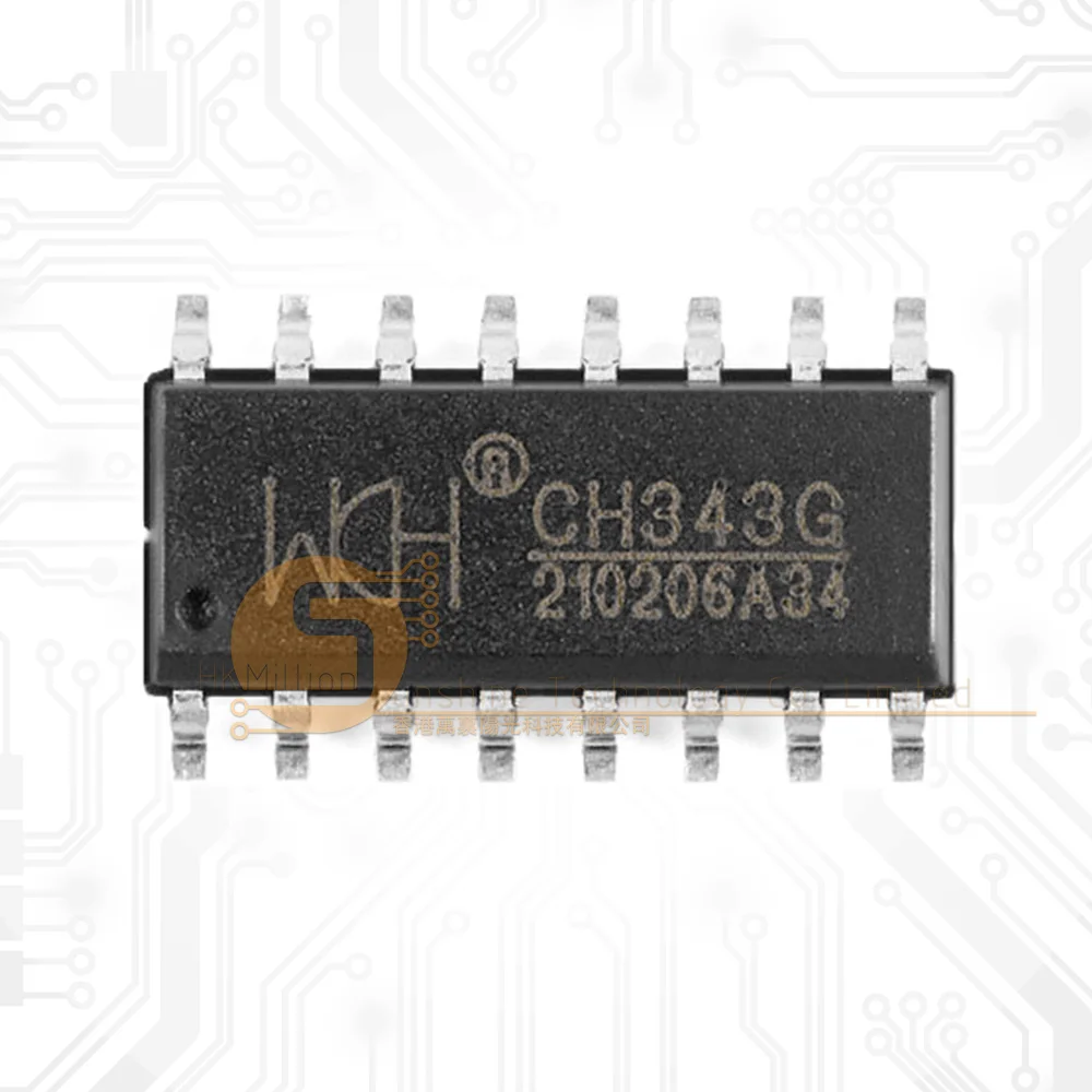 10pcs CH343G SOP-16 CH343 Brand New and Original