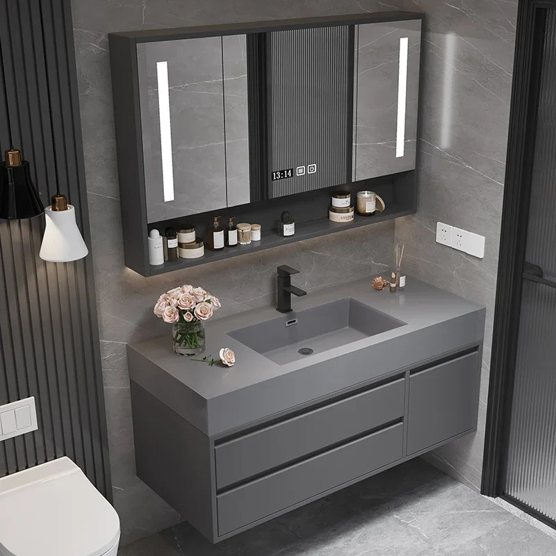 Bathroom Cabinet Washbasin Multipurpose Storage Towel Cabinets Shelf Wall Pharmacy Station Wc Furniture Schrank Drawer Locker