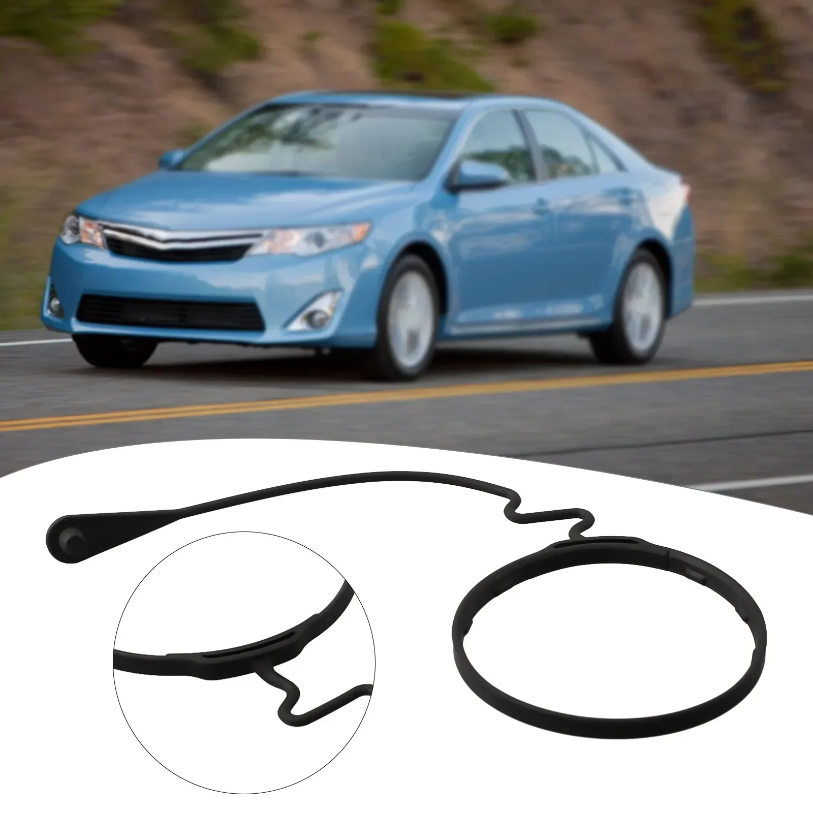 1pc Fuel Tank Cap Ring Accessories Cable Line Rope Ring Cover High Reliability Plastic Fit For Toyota 77300-06040