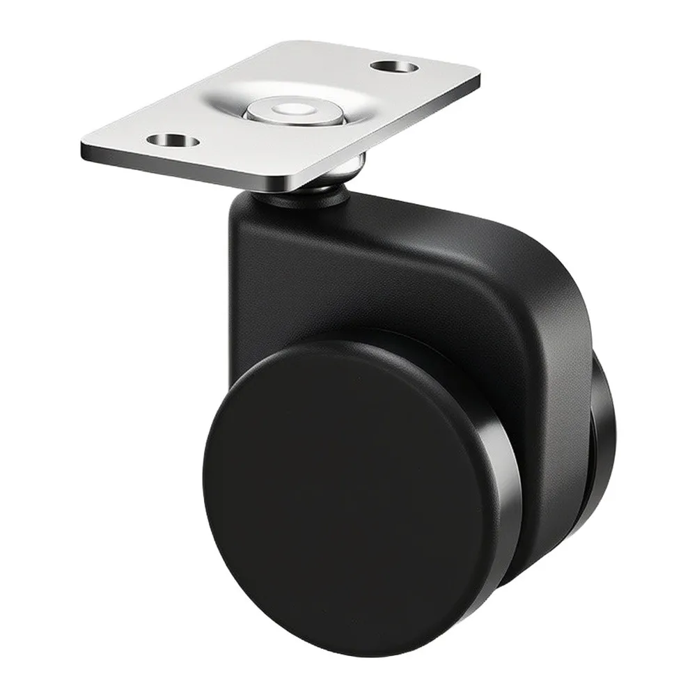 For Quick Modifications Gravity Stop Wheel Locking Desk Wheel Reliable Mobility Solid Metal Construction For Desk Chairs