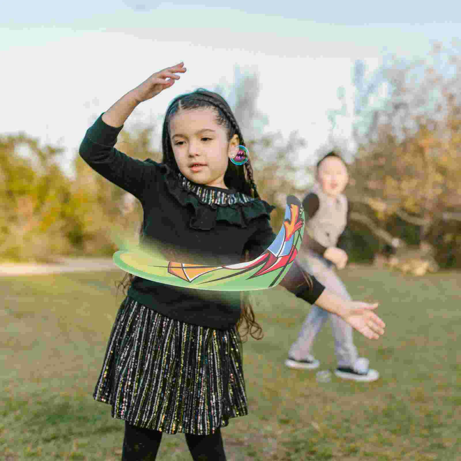 

Toddler Boomerangs Outdoor Toys for Kids Children’s Boys Girls Childrens V-shaped Throwing Flying Plaything Back