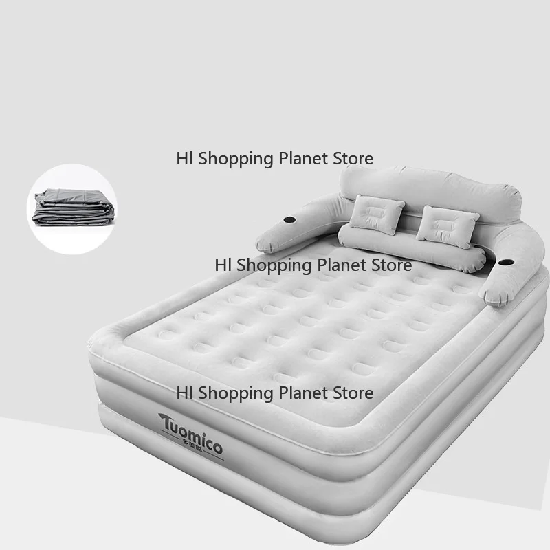 150*203cm Household Inflatable Mattress Outdoor Air Cushion       Single Foldable Inflatable       Lazy       Inflatable