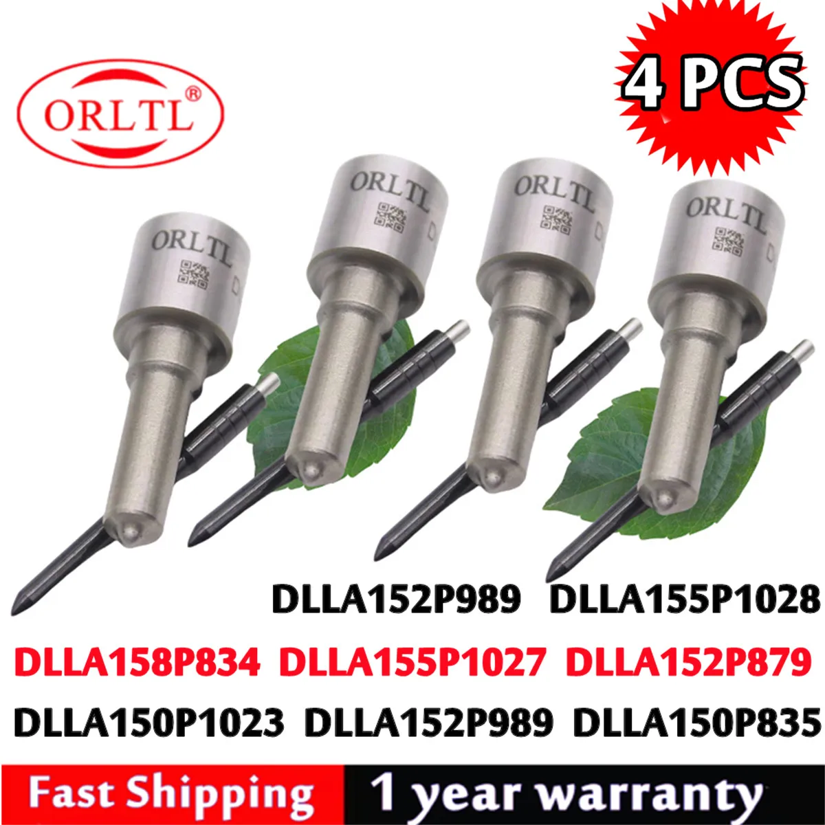 

4 шт. DLLA150P1023 DLLA152P989 DLLA150P835 DLLA152P989 DLLA155P1028 DLLA158P834 DLLA155P1027 DLLA152P879 CR Форсунка дизельного топлива