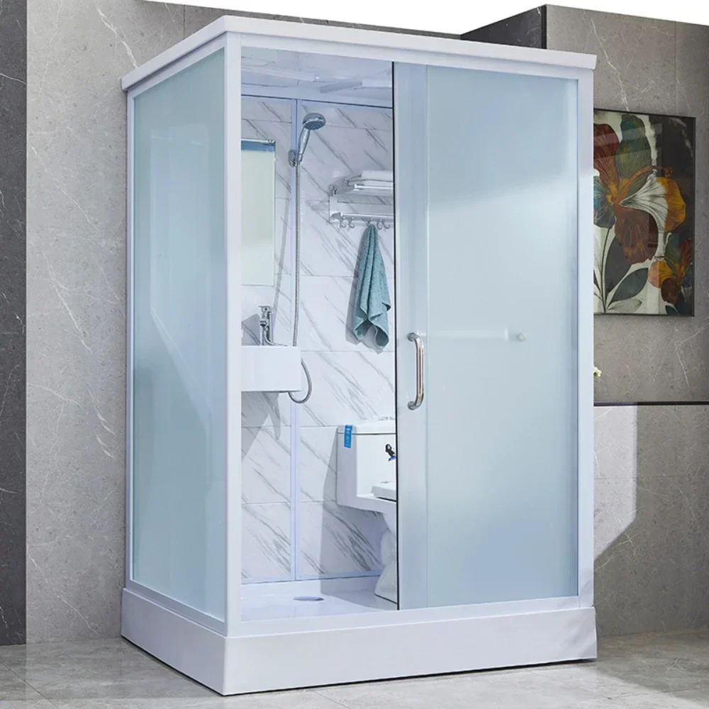 Toilet with Squatting Pit, Integrated Shower Room, Integrated Bathroom, Mobile Squatting Shower Room on sale
