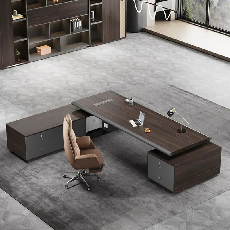 Computer Desk Executive Office Desks Office Furniture Industrial Office Table Bureau Electric Motion Desk Organizer
