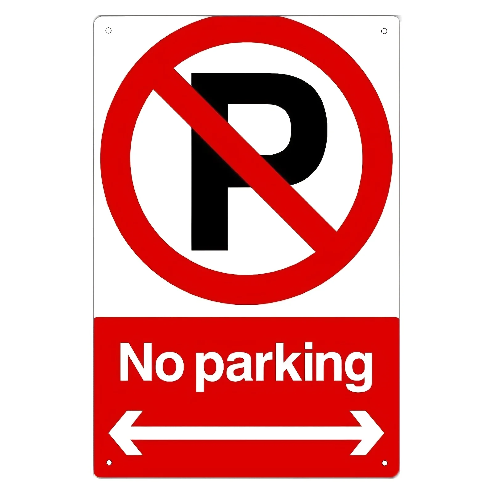 Letrero metálico inspirado en 'No Parking' con arte de pared de hierro, duradero y fácil de instalar para baño, cafetería, calle - Interior/Exterior