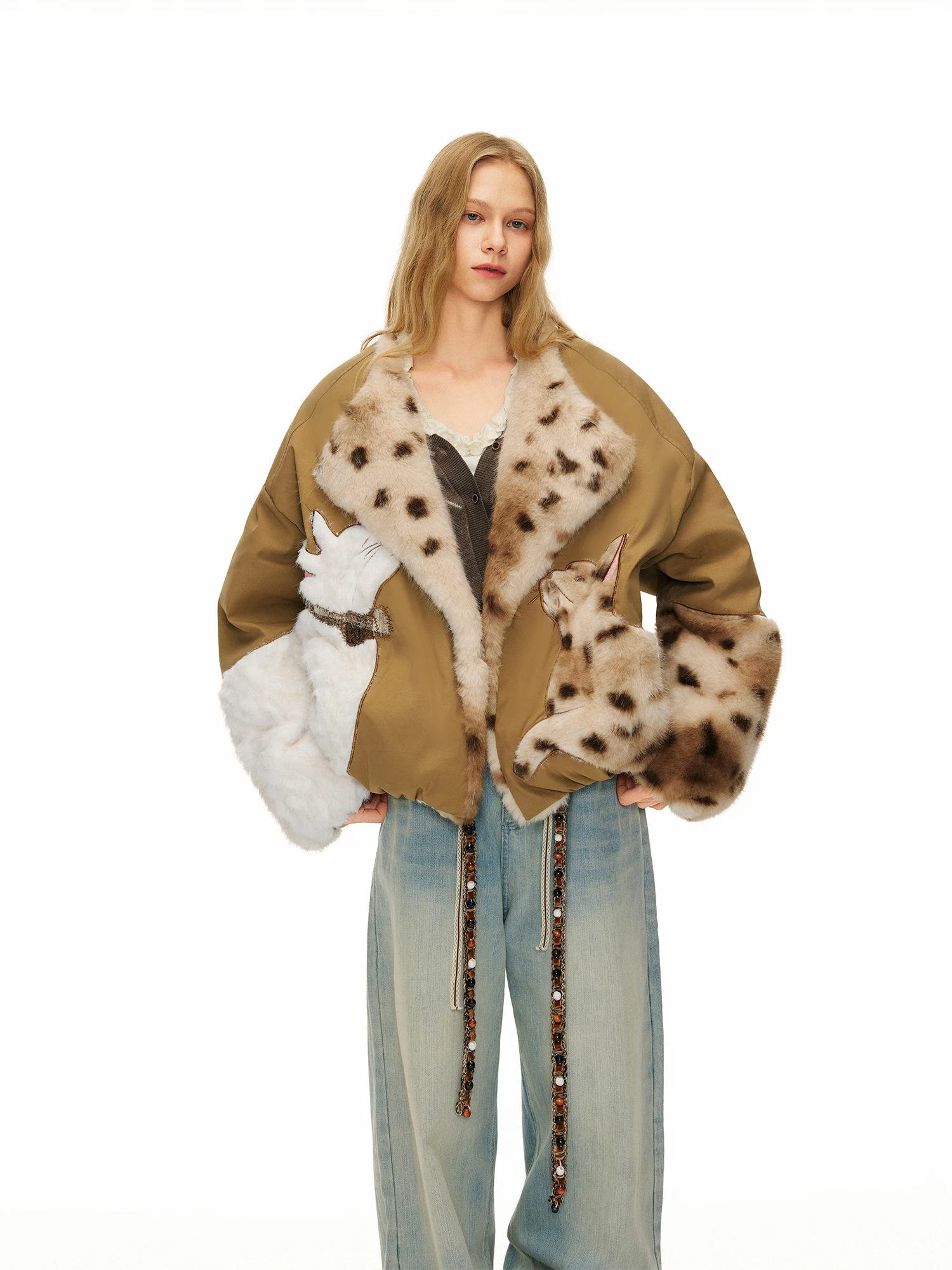 

Утепленная женская парка OuttheBlue с меховым воротником, повседневная, утолщенная, с длинными рукавами, для защиты от холода