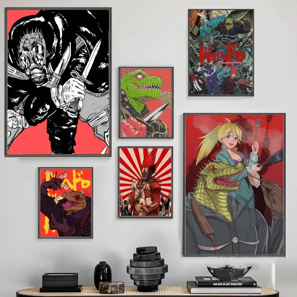 

Anime D-Dorohedoro Cartoon Poster Home Decor Poster Paper Print For Living Room Bedroom Entryway Bar Cafe Wall Art Painting