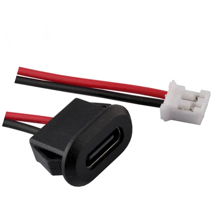 1-5pc usb tipo c conector jack fêmea tipo-c com fivela de cartão 3a alta corrente de carregamento rápido jack porta USB-C carregador tomada