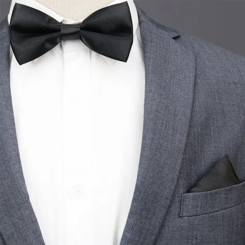 4 ชิ้นสีทึบสไตล์ผ้าเช็ดหน้าคลาสสิก Pocket Square Men's Pocket Square ซาติน Hanky สําหรับชุดแต่งงานอย่างเป็นทางการ