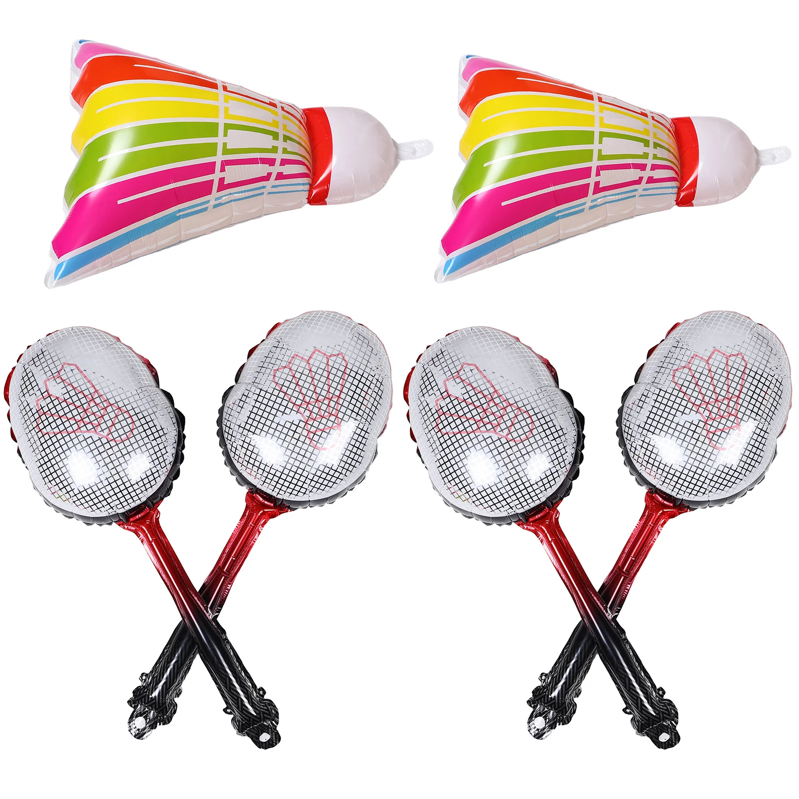 

1Set Inflatable Badminton Balloon Lightweight Foil Portable Birthday Party Decorations Shuttlecock Balloon Sports Outdoor