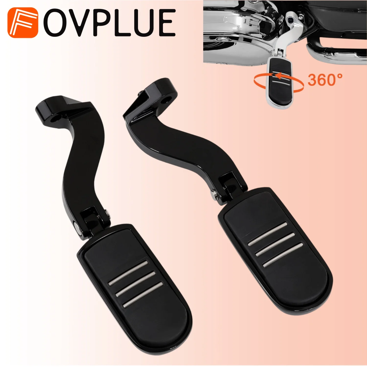 

Passenger Footrest Motorcycle Rear Foot Pegs Mounting Kit For Harley Touring CVO Road King Road Glide Electra Glide Street Glide