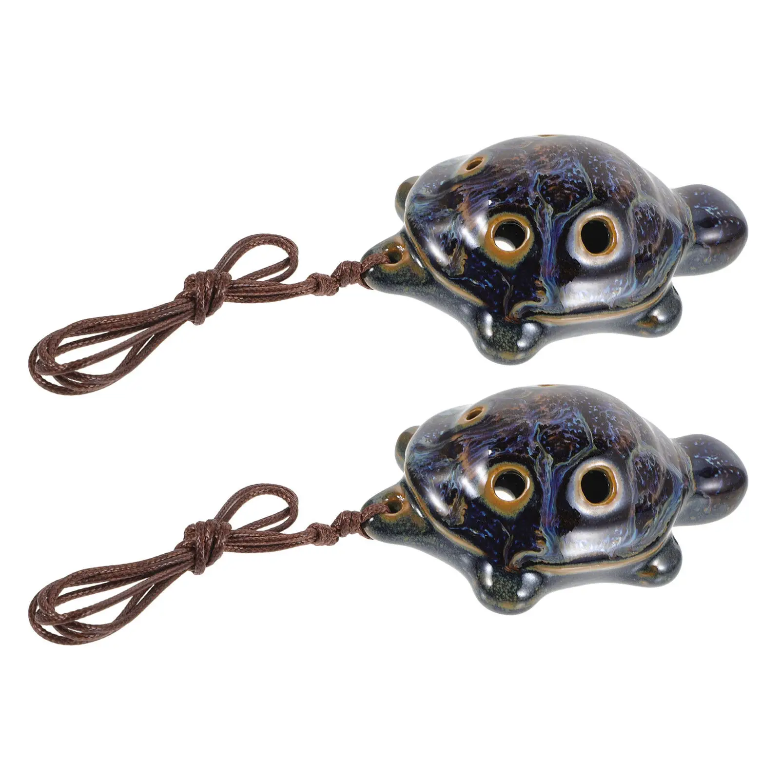 2-pecas-ocarina-tartaruga-de-ceramica-para-iniciantes-instrumento-musical-de-sopro-de-seis-furos-flauta-compacta-estilo-pingente-para-pratica-de-criancas-e-estudantes