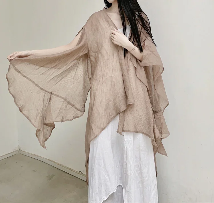 UMI MAO Chinese Style Coat 2023 Spring Summer New Design Clear Cold Wind Flowing Sun Protection Shirt Cardigan Overcoat