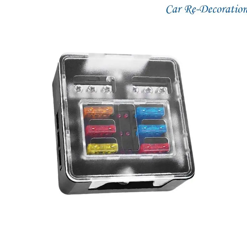 

R58D Corrosion Resistant Fuses Box with 6/12 Slots for Auto & Trailer Modifications